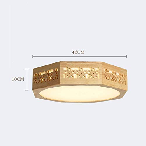 Lamp Ceiling Lights lamp Solid Wood Lamps Light Ceiling Light Wooden Light Wood Lamps for Study Room, Bedroom, Living Room (Size : M)
