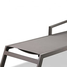 HomeRoots Set of 2 Taupe Modern Aluminum Chaise Lounges Taupe