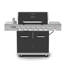 Nexgrill Deluxe 6-Burner Gas Grill, Ceramic Side Burner & Rotisserie Kit