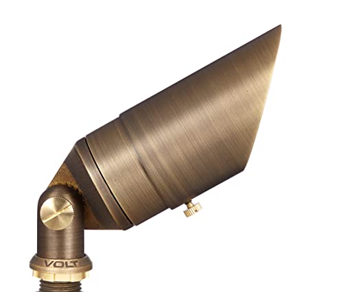 VOLT 12V Cast Brass Top Dog Scotty LED Outdoor Spotlight 6-Pack Kit with 150W Transformer Bronze