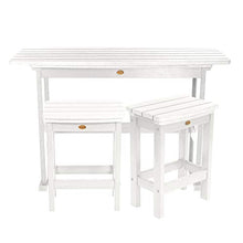 Highwood Lehigh 3pc Counter Height Balcony Dining Set White