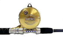 EAT MY TACKLE Amberjack Jigging Rod and Reel Combo Black Blue Gold