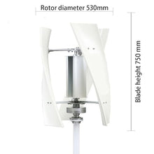 HUIZHITENGDA 10000W Vertical Axis Wind Turbine,AC 12V 24V 48V 220V Wind Power Generator Kit, for Marine, RV, Home, Windmill Generator Suit for Hybrid Solar Wind System,12v