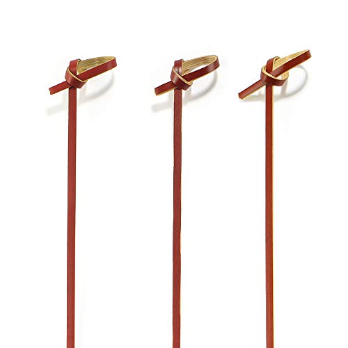 BambooMN 3.14" Bamboo Tea Knot Skewer Picks for Cocktails and Hors' D'oeuvres Party Supplies, 10,000 Pieces