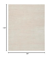 Nourison Andes Scandinavian Area Rug 7'10" x 9'10" Ivory Grey