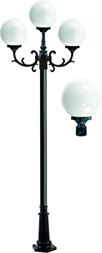 DABMAR LIGHTING INC GM2415-VG Fixture,Post,2415,VG,Emily,3 Light