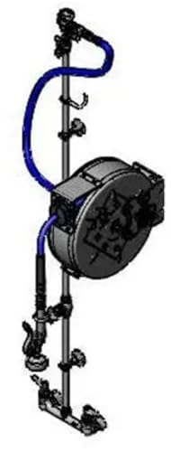 T&S Brass, B-7122-C1MXS2EFH, Hose Reel Assembly, Enclosed 30' Stainle