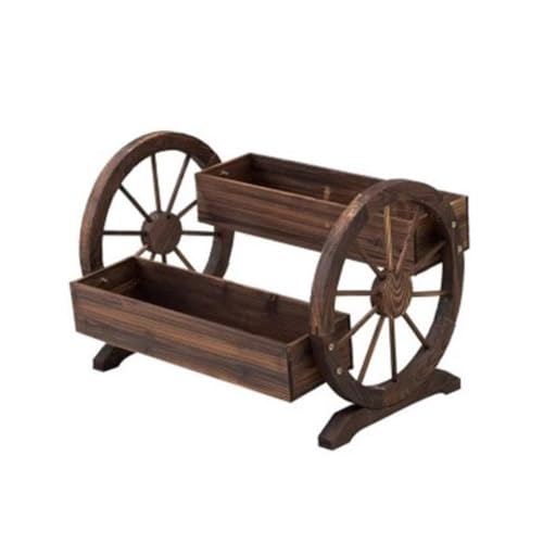 WOAITIANTIAN Flower Pots Wooden Patio Garden Planting Pot Solid Flower Box Multi-Layer Planter Stand