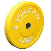 VULCAN 350 lb Bumper Plates Set Blue Yellow Green Black Grey