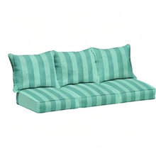 Mozaic Sorra Home Richloom Outdoor/Indoor Deep Seating Sofa Pillow and Cushion Set 25in x 25in x 5in Preview Lagoon