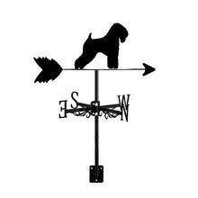 ZNEL Animal Dog & Puppy Weathervane Metal Stainless Steel Wind Vane Weathercock,Spray Paint to Prevent Rust Wind Direction Indicator Garden Patio Yard Ornament,Wheaten Terrier Dog