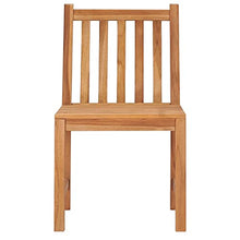 FMPGJLYH 5-Piece Teak Wood Dining Set, Square Patio Table and 4 Chairs, Weather-Resistant Hardwood Furniture for Indoor and Outdoor Garden, Dining Room, Backyard