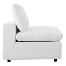 Modway Commix 5-Piece Fabric Upholstered Outdoor Sectional Sofa in White