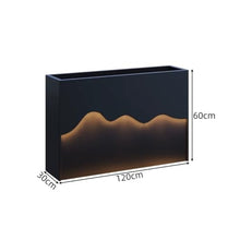 YUHUAWF Garden Bench Solar Powered Luminous Flower Box Planting Trough Planter Box with Bench