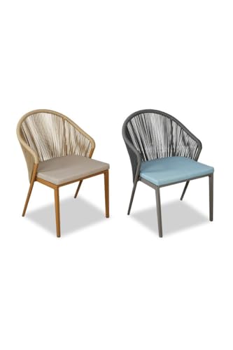 Balcony Table and Chair Set Modern Outdoor Balcony Table And Chair Set Simple Garden Furniture Sets Terrace Leisure Tea Table Rattan Chair Three-piece Set Bistro Table Set ( Color : E-2 chair-Note col