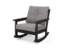 Polywood Vineyard Rocking Chair Black/Grey Mist
