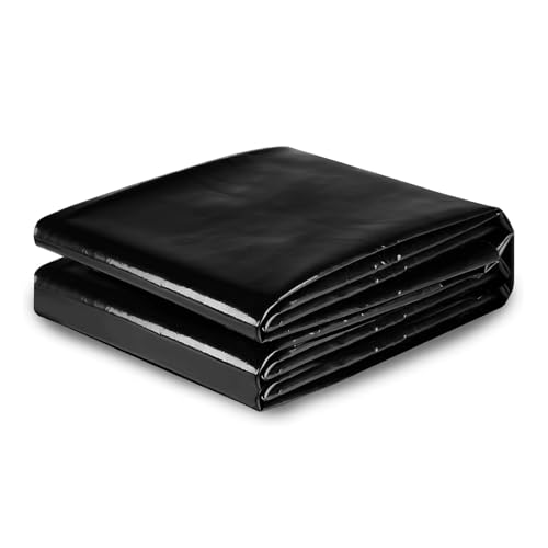 PLOZINDA Pond Liner HDPE Pond Liner, Large Outdoor Pond Liner 26mil, Koi Pond Liner Rubber, for Garden Pond Aquaculture Farms Reservoir (Color : 26mil, Size : 11x50m/36.08x164ft)