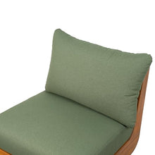 Christopher Knight Home Hopi Set of 2 Outdoor Club Chair with Water Resistant, Acacia Wood Lounge Chair Outdoor, Patio Low Profile Accent Chairs, Comfy Reading Chairs for Garden Backyard, Teak + Green