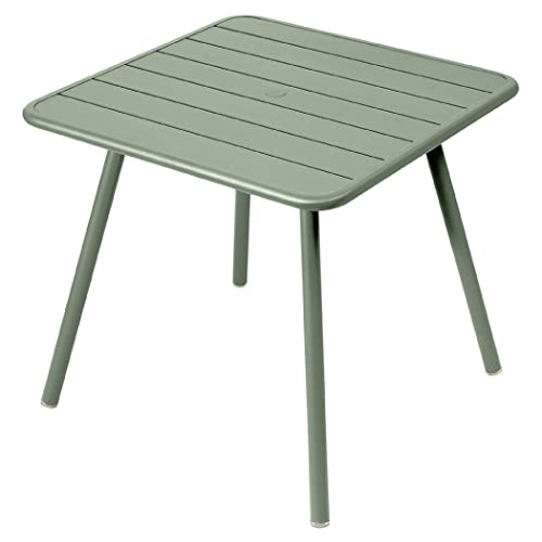 Fermob - Luxembourg Table (4-Legs) - Aluminum Outdoor Table for Garden & Patio - Family-Friendly - Outdoor Dining - 32"x32"