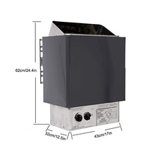 RFJYGWQM 220V Sauna Heater 3-9KW Dry Steam Electric Sauna Stove with Internal Controller for 70-460 Cubic Feet Home Hotel Spa Shower Bathroom (Color : 3KW)