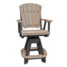 Outdoor Escape Brown 5-Piece Round Counter Height Dining Set, Durable HDPE Plastic, All-Weather Outdoor Patio Furniture