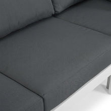Outdoor Escape Gray Fabric Outdoor Patio Modular Sectional, Multiple Pieces, Comfortable Back Height 17 Inches, Durable Outdoor Fabric
