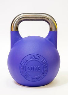 Ader Sporting Goods Pro-grade Int'l Kettlebell Set - 8-32kg (Pink, Blue, Yellow, Green, Orange, Purple, Red)