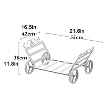 WXPWAMZ Firewood Rack Firewood Stand Wooden Storage Rack Wooden Organizer Fireplace Stove Accessories Wheel Decoration for Indoor and Outdoor Holder Log Rack Log Rack