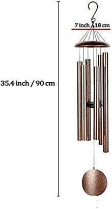 Wind Chimes for Outdoor Aluminum Tubes Memorial Wind Chime Soothing Melodic Tones Gift for Garden Outdoor Home Decor