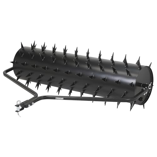 Strongway Tow-Behind Drum Spike Aerator, 60in.W, 126 Spikes, 40-Gal. Drum