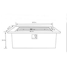 60" Outdoor Propane Fire Pit Table, Rectangular Concrete Gas Fire Pit with 60,000 BTU Heating, Hidden Tank Storage, Electronic Ignition, Lava Rocks & Cover for Patio Backyard Deck Garden, Light Grey