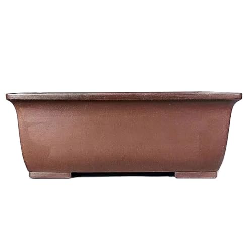 thalo Planter Pots Planter 22 Inch Purple Clay Bonsai Planter Handmade Rectangular Planter Green Plants Flowers Purple Clay Planter Plant Container Accessories