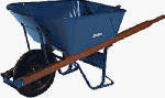Ames True Temper M11t22 Jackson 5-3/4 Cu. Ft. Steel Wheelbarrow Wheelbarrows, Contractor