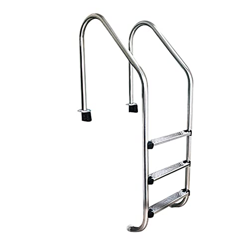 Stainless Steel Swimming Pool Escalator escalera antideslizante de 3 pelda?os escalera de seguridad para Piscina escalera de nivel de entrada pasamanos de seguridad en la pared de la PIS
