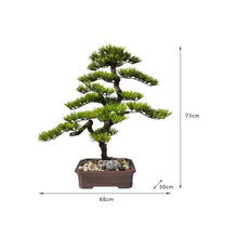 YXIANG56Q Fake Plants Chinese-Style Artificial Bonsai Tree with Realistic Wood and Ceramic Pot Fake Plants for Home Office Bonsai Tree
