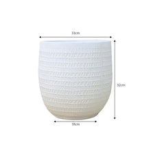 WOAITIANTIAN Flower Pots Vintage and Nostalgic Large Caliber Flowerpot, Green Plant Pot, Floor Decoration Flower Utensil(Beige)