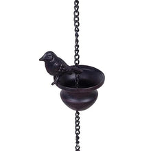 WKNHHL Rain Chain, Iron Decorative Gutter Chain Rain Guide Eaves Drainage Functional for Downspouts