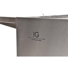 IG Charcoal BBQ IG693247 Stainless Steel Barbeque Grill Silver