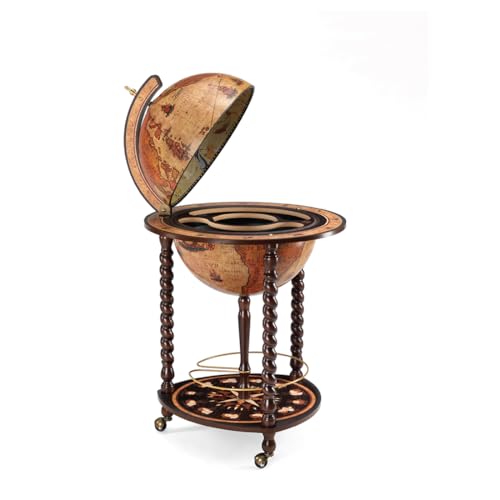 Waypoint Geographic Explora Bar Globe 16" Liquor Storage Mini Bar Honey Brown