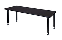 Regency Kitt Height Adjustable Classroom Table 72" x 24" Darkest Brown