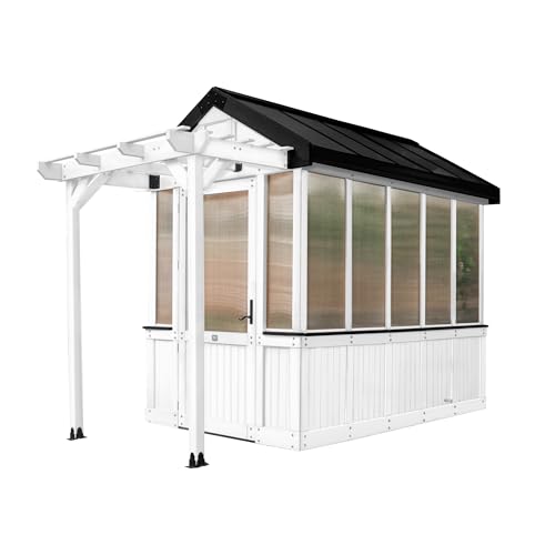 Backyard Discovery Bellerose Walk-in Greenhouse Kit White