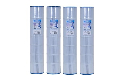 Unicel C-7490-4 Pool, Spa or Hot Tub Filter Cartridge Set Compatible with Hayward CX1380RE, SwimClear C5520 (4 Pack)
