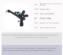 50Pcs 1.5Inch Adjustable Plastic Watering Spray Gun for Irrigation and Lawn Sprinkling with High Flow Rate, Heavy-Duty Plastic Nozzle Head for Garden and Lawn