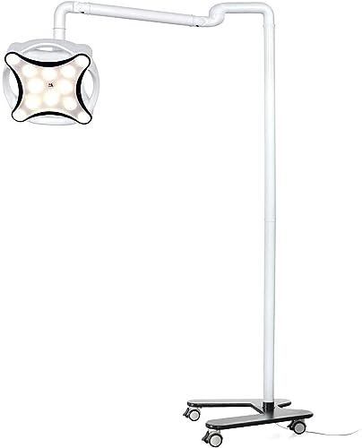 Shogoody 30W Lab Shadowless Mobile Floor Stand Lamp LED Cold Light White
