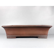 LINKIO Ceramic Flowerpot Plant Pots Handmade 20in Rectangle Purple Clay Bonsai Flowerpot Floral Home Decoration