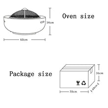 Backyard Patio Garden Fireplace BBQ Grill Firepit Bowl Outdoor Fire Pit Table Outdoor Heaters & Fire Pits with Grill Grate for Heating/Fire Bowls The Garden/Beach/Patio