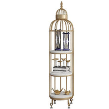ZOCWJK Metal Plant Stand Pot Display Holder Bird Cage Design Flower Stand for Indoor and Outdoor Use,