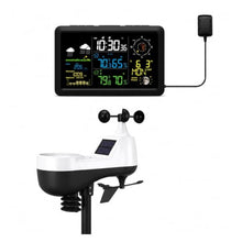 Rain Gauge Outdoor, Digital Weather Station Anemometer Rain Gauge(White)