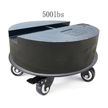 bogniga 2pcs Heavy Duty Flower Pot Rack Universal Flower Pot Wheels Round Metal Tray Plant Movable Rolling Potted Plant Stand with Rollers(16in)