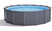 Detailing Connect Above Ground Swimming Pool Set w/Sand Filter Pump & Ladder Gray